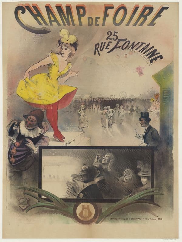 Champ de foire, 25 rue Fontaine as a canvas print