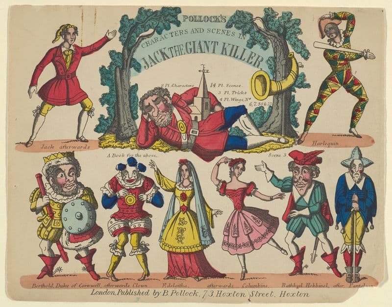 Characters and Scenes in Jack and the Giant Killer Pl.1 (1870–1890) as a canvas print