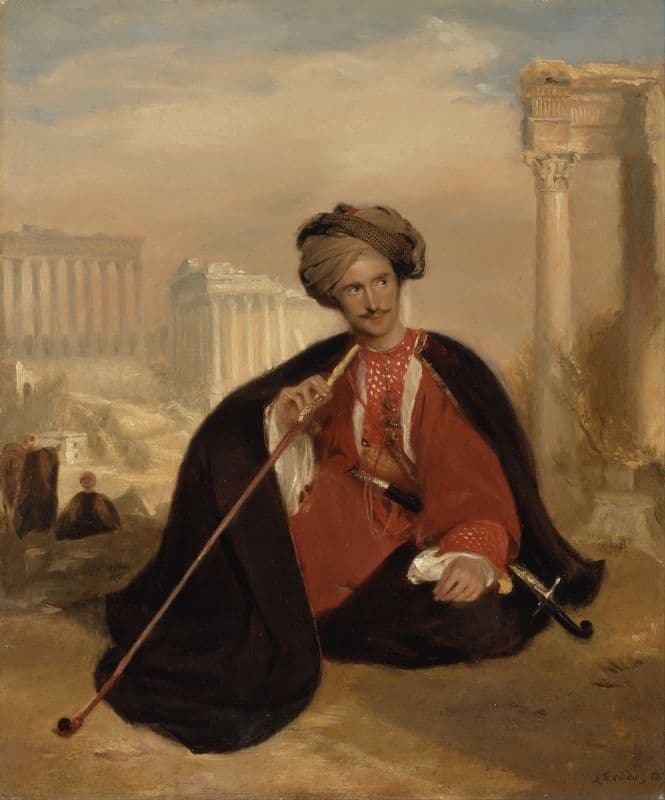 Charles Lenox Cumming-Bruce In Turkish Dress as a canvas print