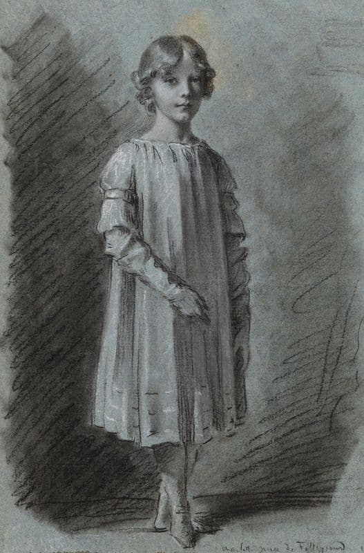 Charlotte, nièce de Talleyrand as a canvas print
