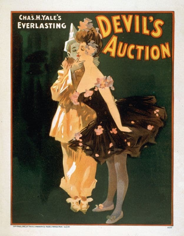 Chas. H. Yale’s everlasting Devil’s auction as a canvas print