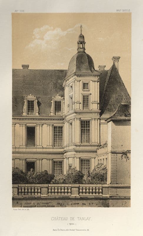 Château De Tanlay (Yonne) as a canvas print