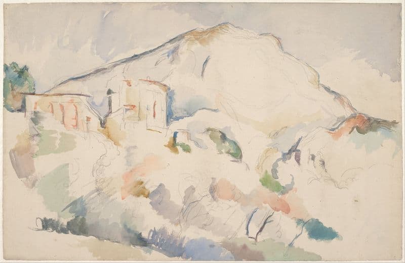 Château Noir and Mont Sainte-Victoire, c. 1890-1895 as a canvas print