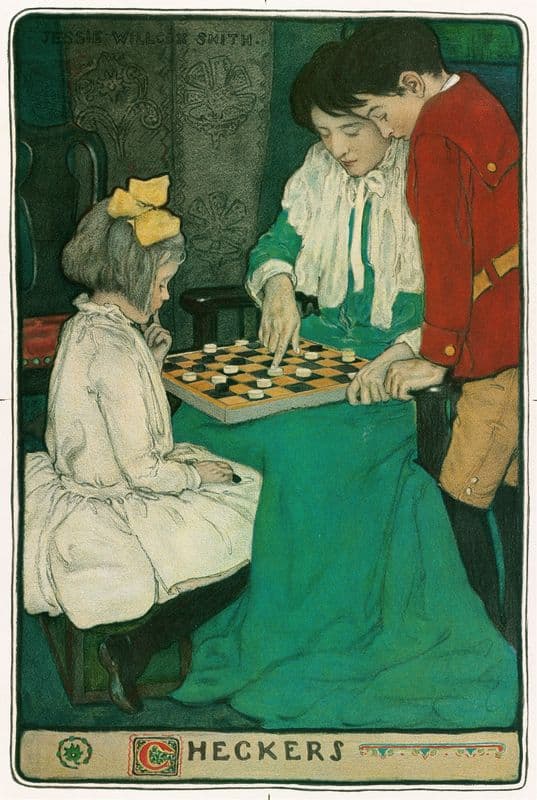 Checkers (ca. 1861–1897) as a canvas print
