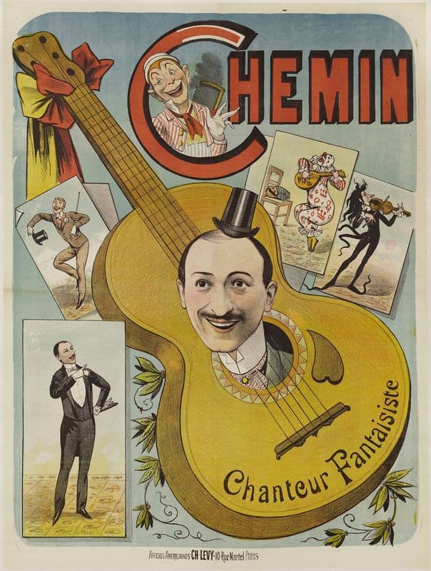 Chemin Chanteur Fantaisiste (1880-1900) as a canvas print
