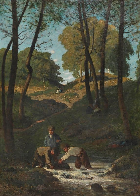 Chercheurs d’écrevisses as a canvas print