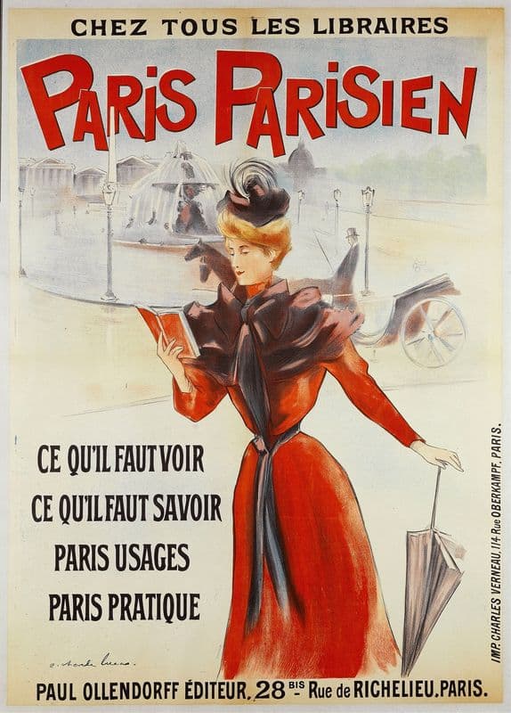 Chez Tous Les Libraires Paris Parisien as a canvas print