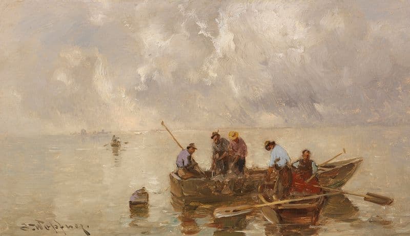 Chiemseefischer as a canvas print