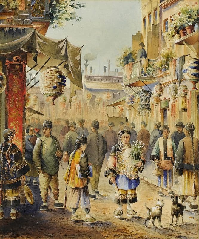 Chinese New Year as a canvas print