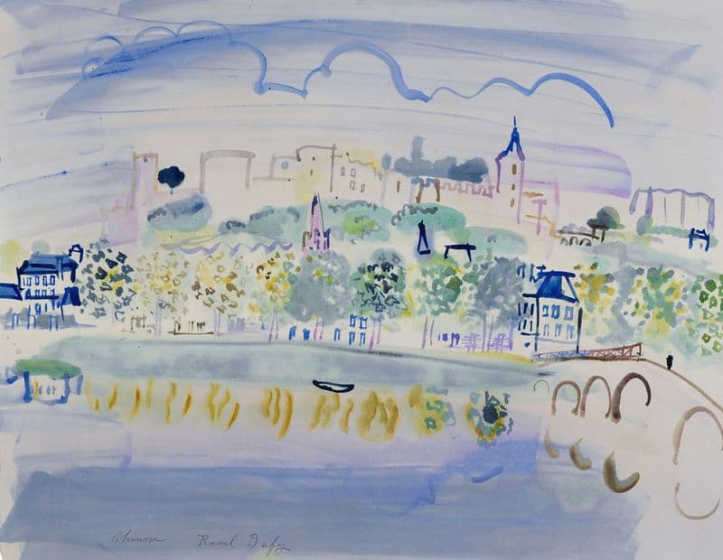Chinon (Quinone) as a canvas print
