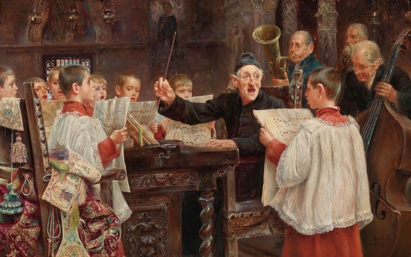 Choir Practice as a canvas print