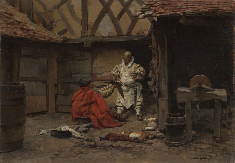 Choosing the Dinner as a canvas print