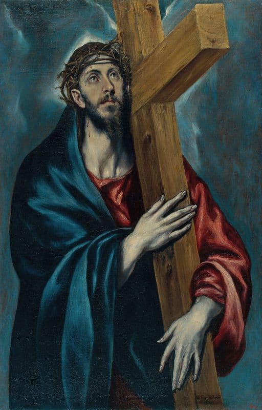 Christ Carrying the Cross (from 1590 until 1595) as a canvas print