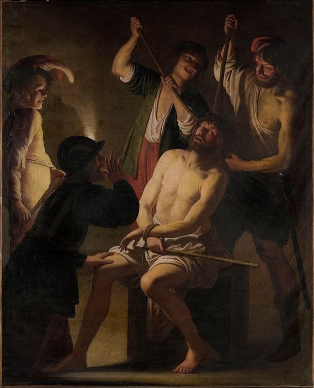 Christ Crowned with Thorns (17th century) as a canvas print