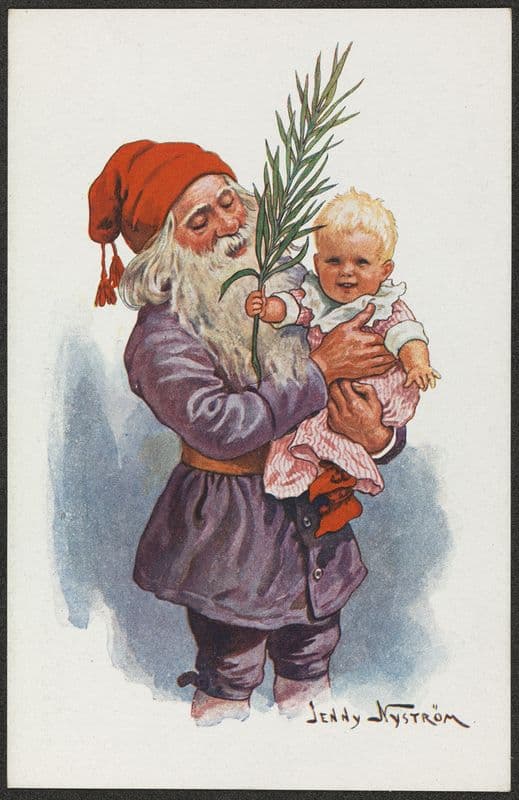 Christmas card as a canvas print