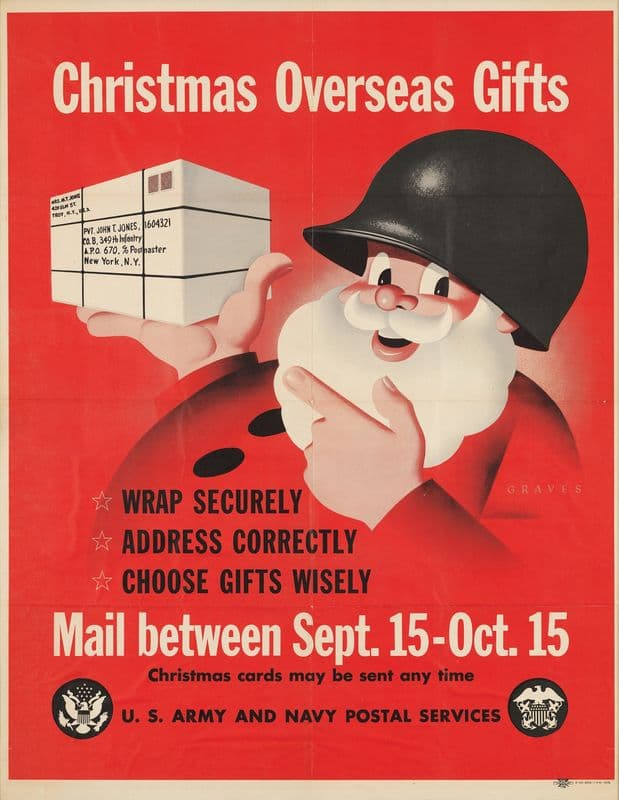 Christmas Overseas Gifts as a canvas print