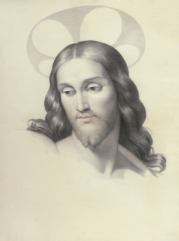 Christ’s head as a canvas print