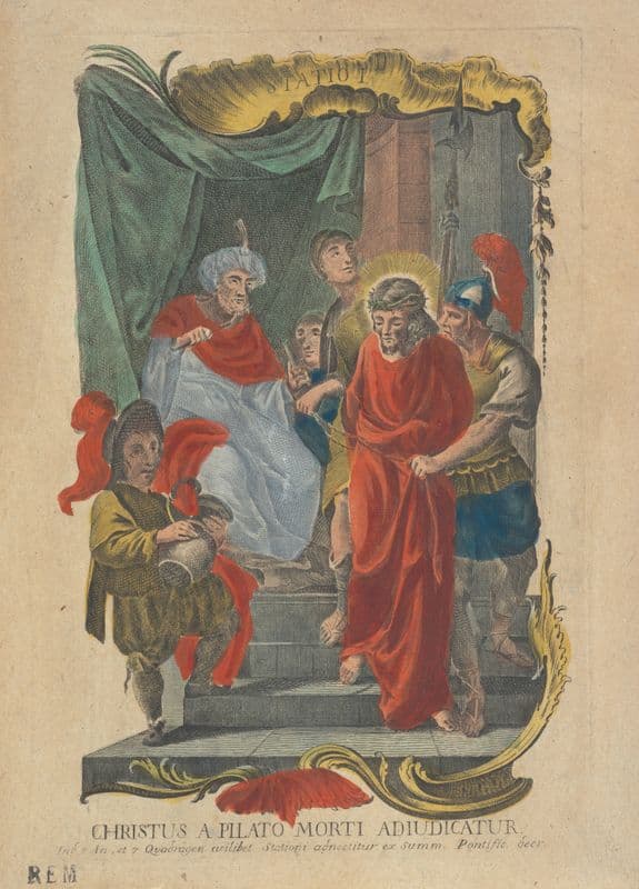 Christus a Pilato Morti Adiudicatur (1775 - 1800) as a canvas print
