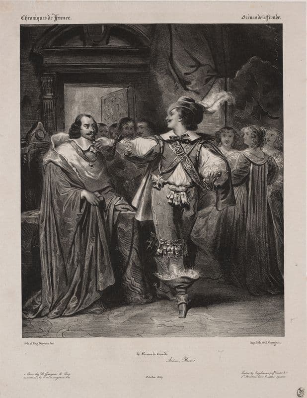 Chronicles of France; Scene of the Fronde – The Prince of Condé as a canvas print