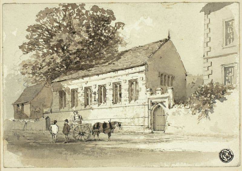 Church Street, Grantham (c. 1860) as a canvas print