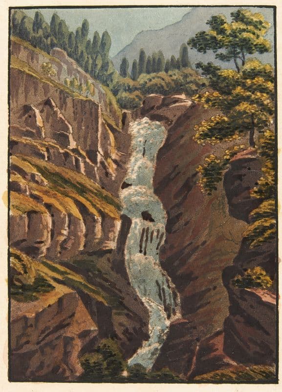 Chute de l’aar Sur le grimsel as a canvas print