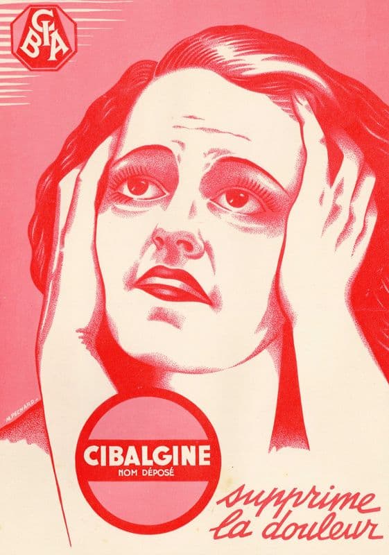 Cibalgine (1910-1950) as a canvas print