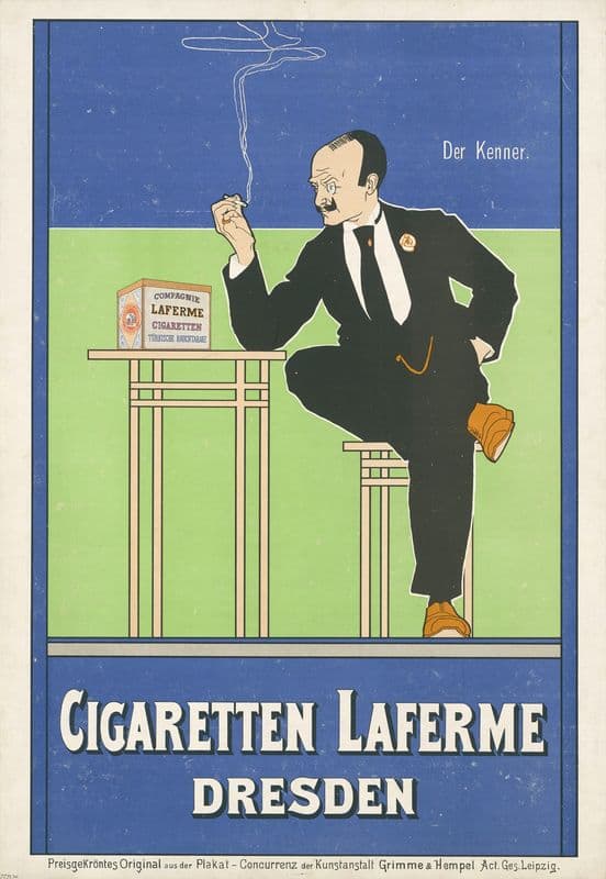 Cigaretten Laferme as a canvas print
