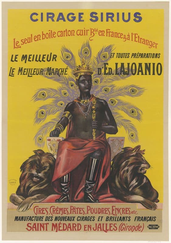 Cirage Sirius. Le seul en boîte carton cuir. Cires, crêmes, pâtes, poudres, encres, etc as a canvas print