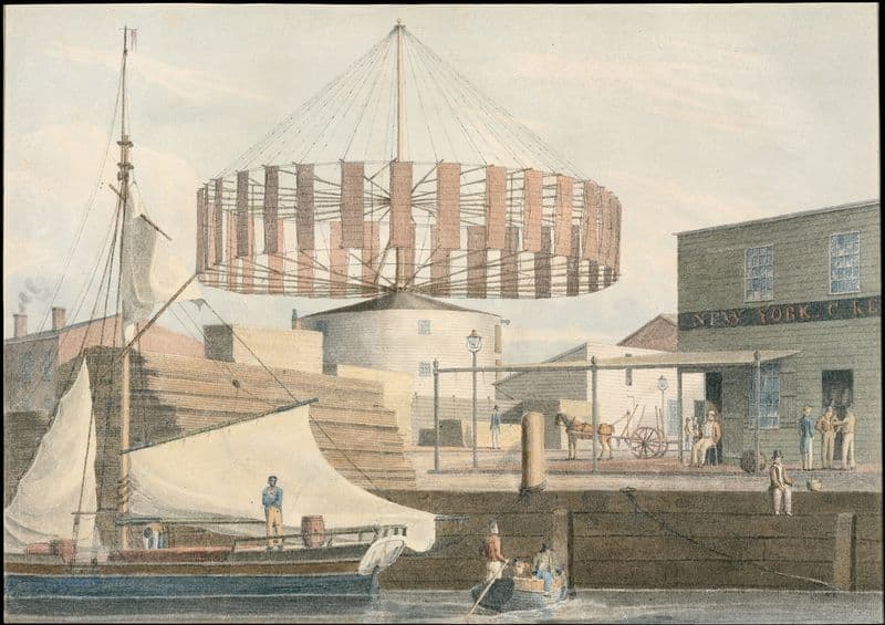 Circular Mill, King Street, New York as a canvas print