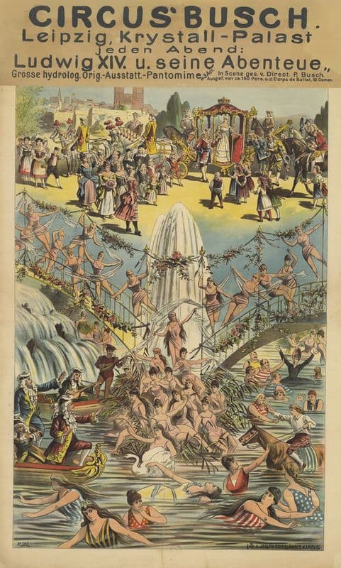 Circus’ Bush. Leipzig, Krystall-Palast. Ludwig XIV. Pantomime in 3 act as a canvas print