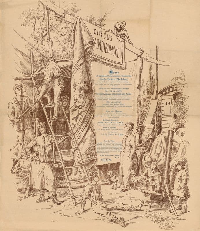 Circus Radadibumski (ca. 1900 - 1914) as a canvas print