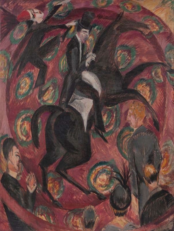 Circus Rider as a canvas print