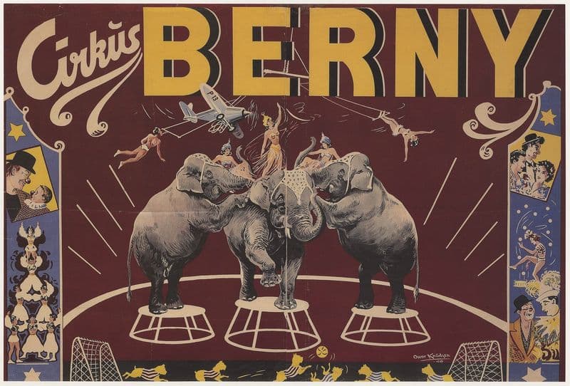 Cirkus Berny 1956 as a canvas print