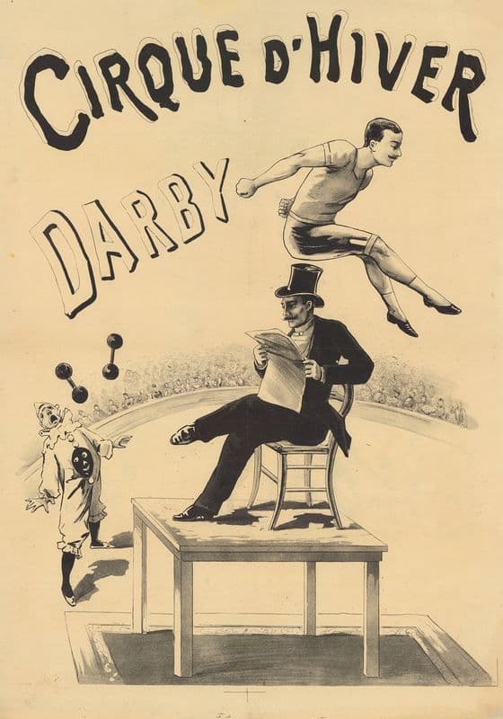 Cirque d’Hiver. Darby as a canvas print
