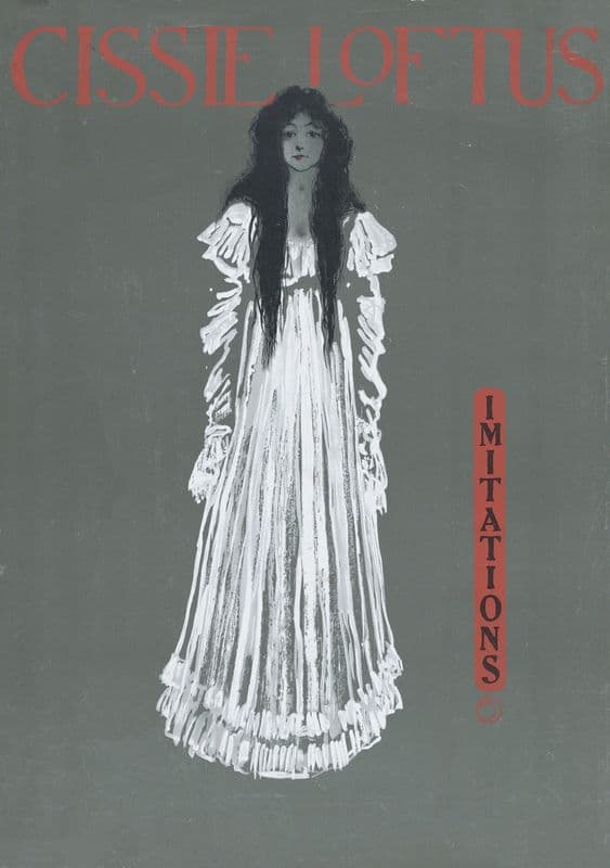 Cissie Loftus, Imitations (1890-1900) as a canvas print