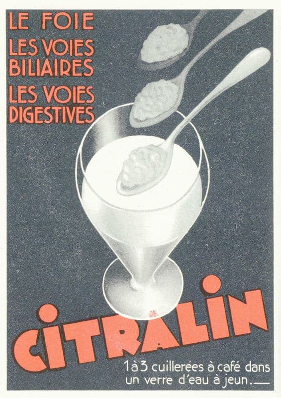Citralin (1910-1950) as a canvas print