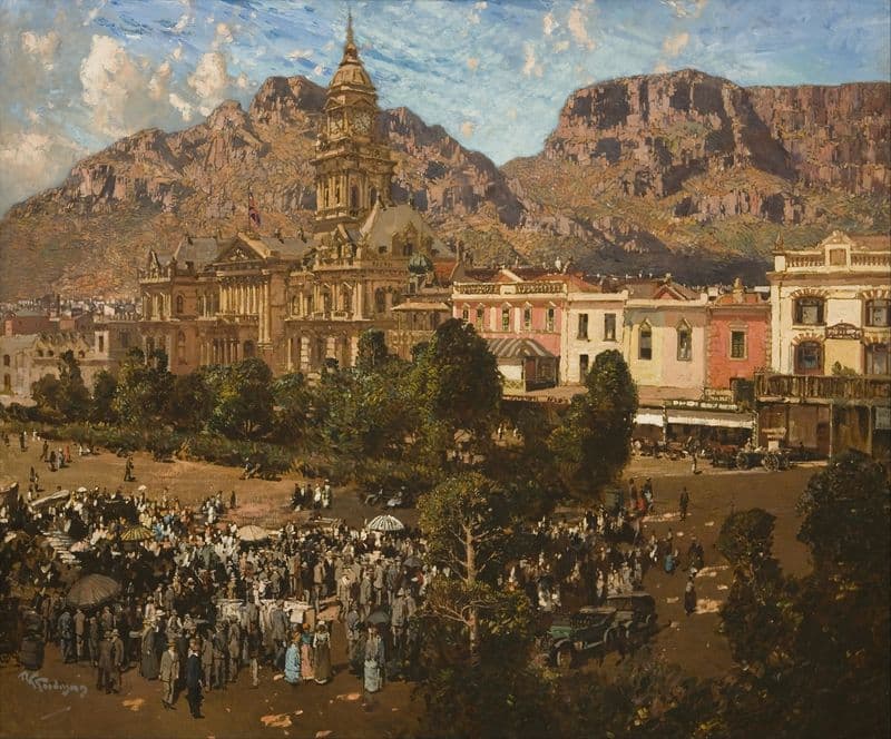 City Hall, Cape Town 1917 as a canvas print