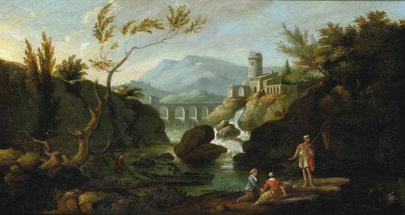 Classical Landscape (1822-1826) as a canvas print