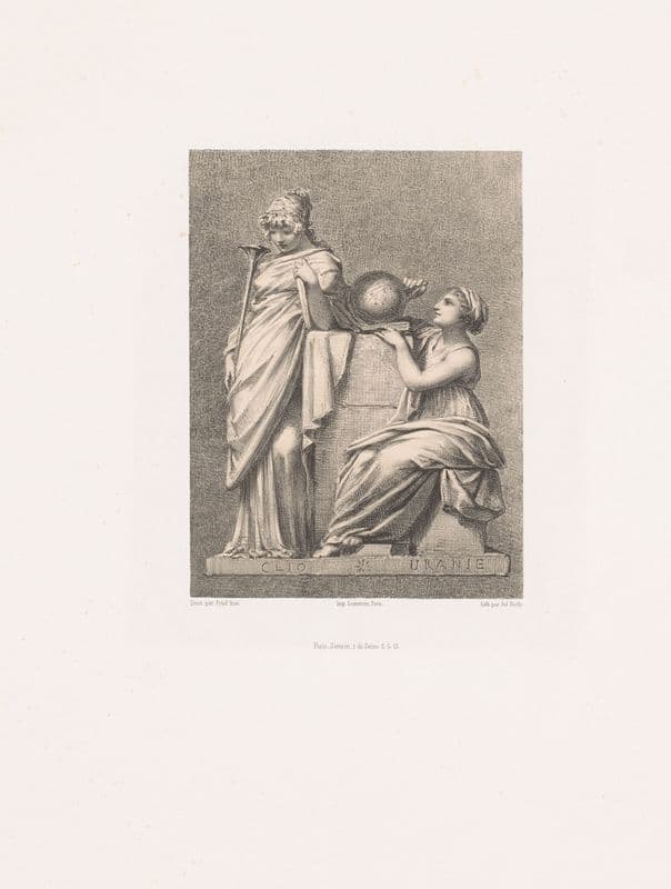 Clio and Urania as a canvas print