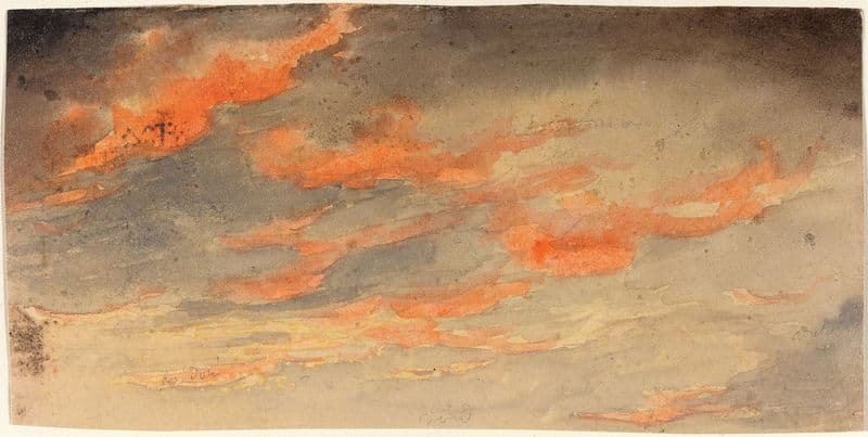 Clouds at Sunset as a canvas print