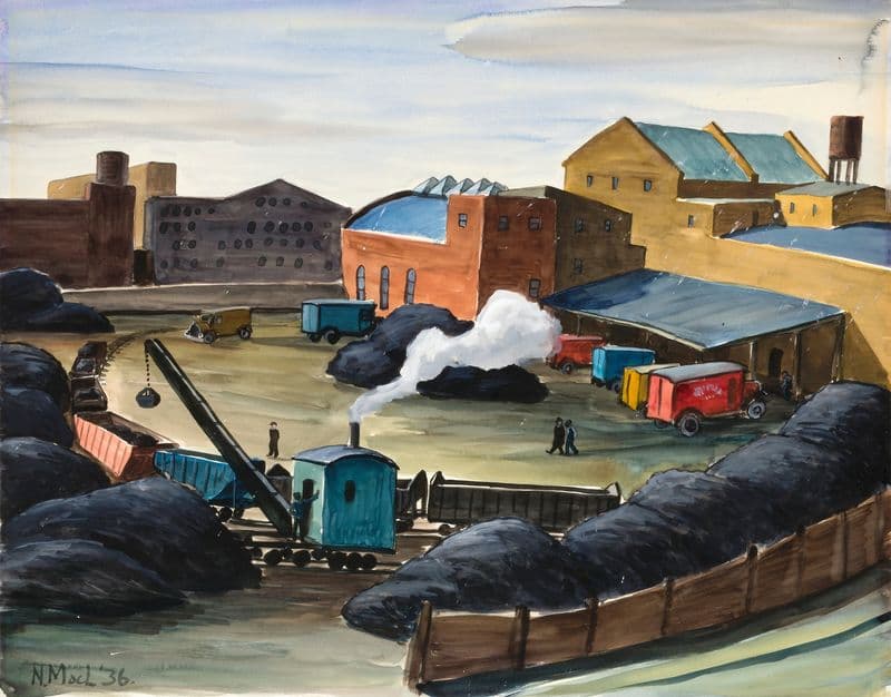 Coal Yard as a canvas print