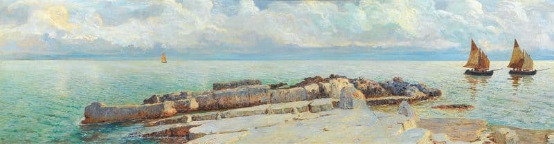 Coastal landscape as a canvas print