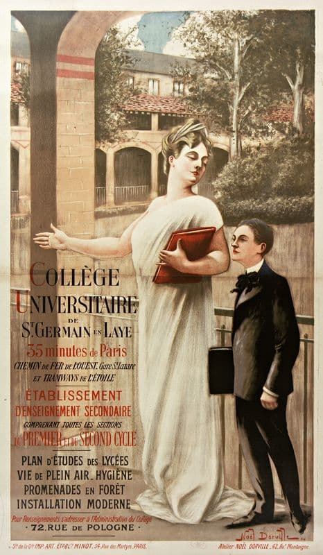 Collège universitaire de St. Germain-en-Laye 35 minutes de Paris as a canvas print