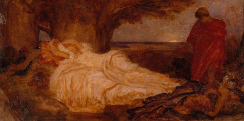 Colour study for ‘Cymon and Iphigenia’ as a canvas print