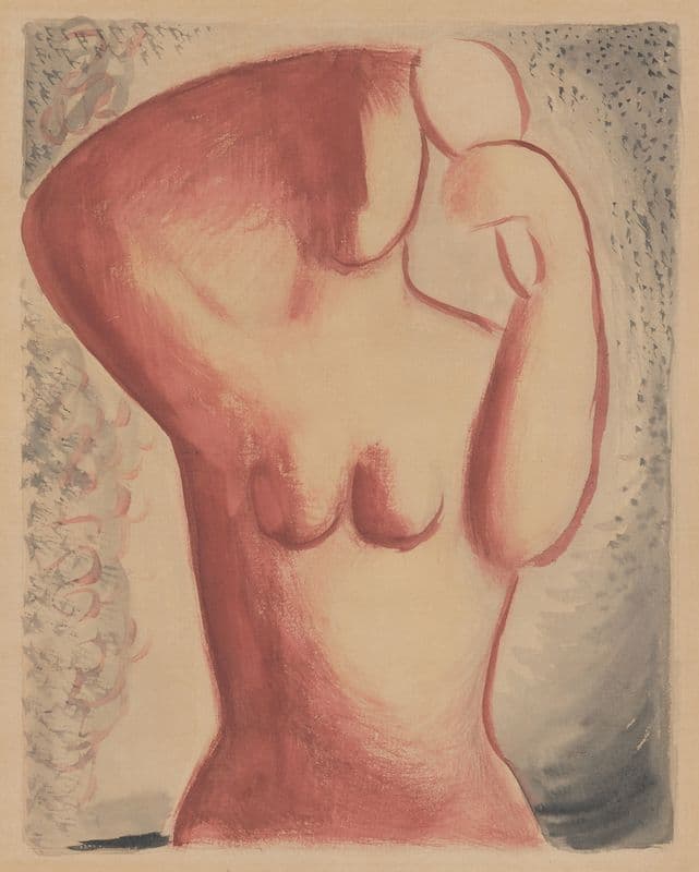 Combing (Woman with a Mirror) as a canvas print