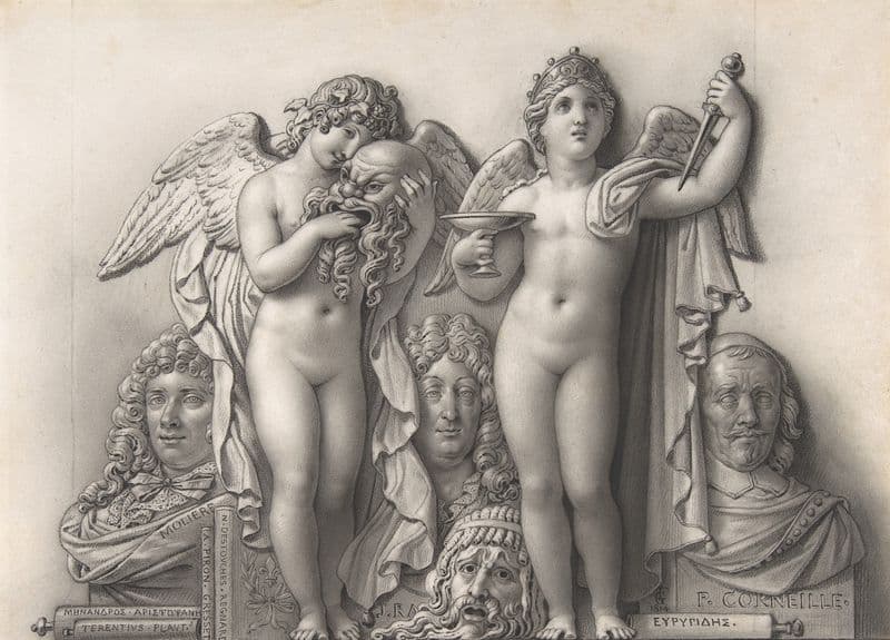 Comedy and Tragedy as a canvas print