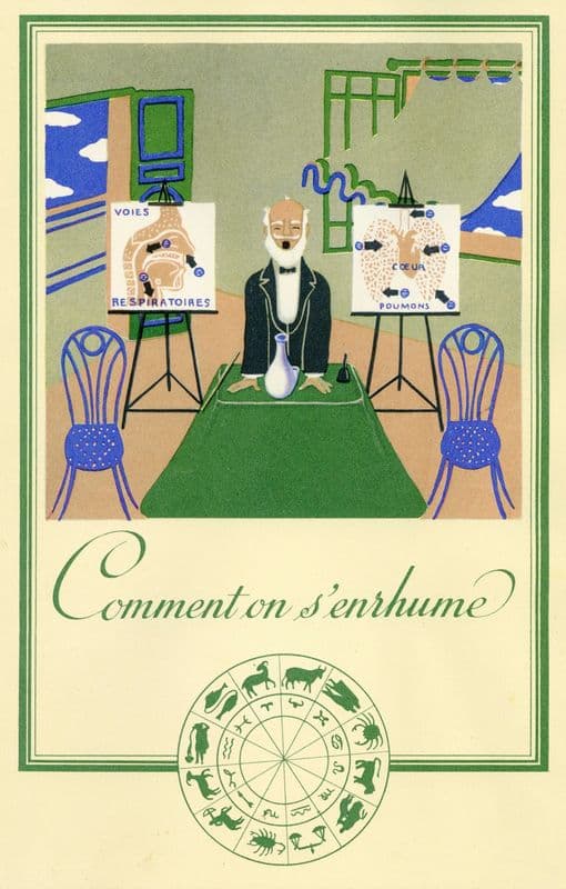 Comment on s’enrhume (1910-1950) as a canvas print