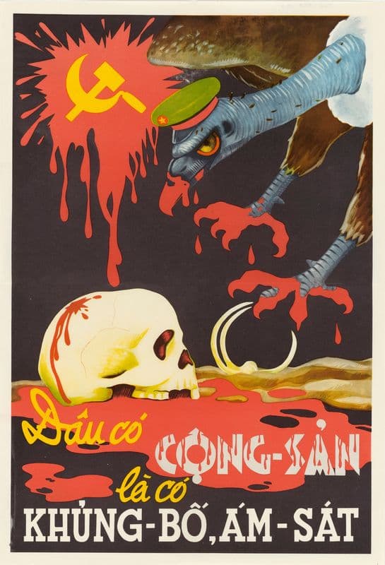 Communism Means Terrorism as a canvas print