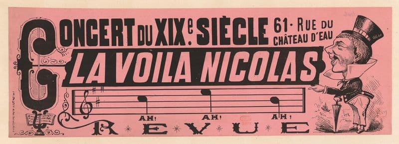 Concert du XIXè siècle… Les voilà Nicolas as a canvas print