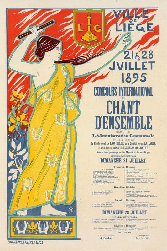 Concours International De Chant D’ensemble as a canvas print